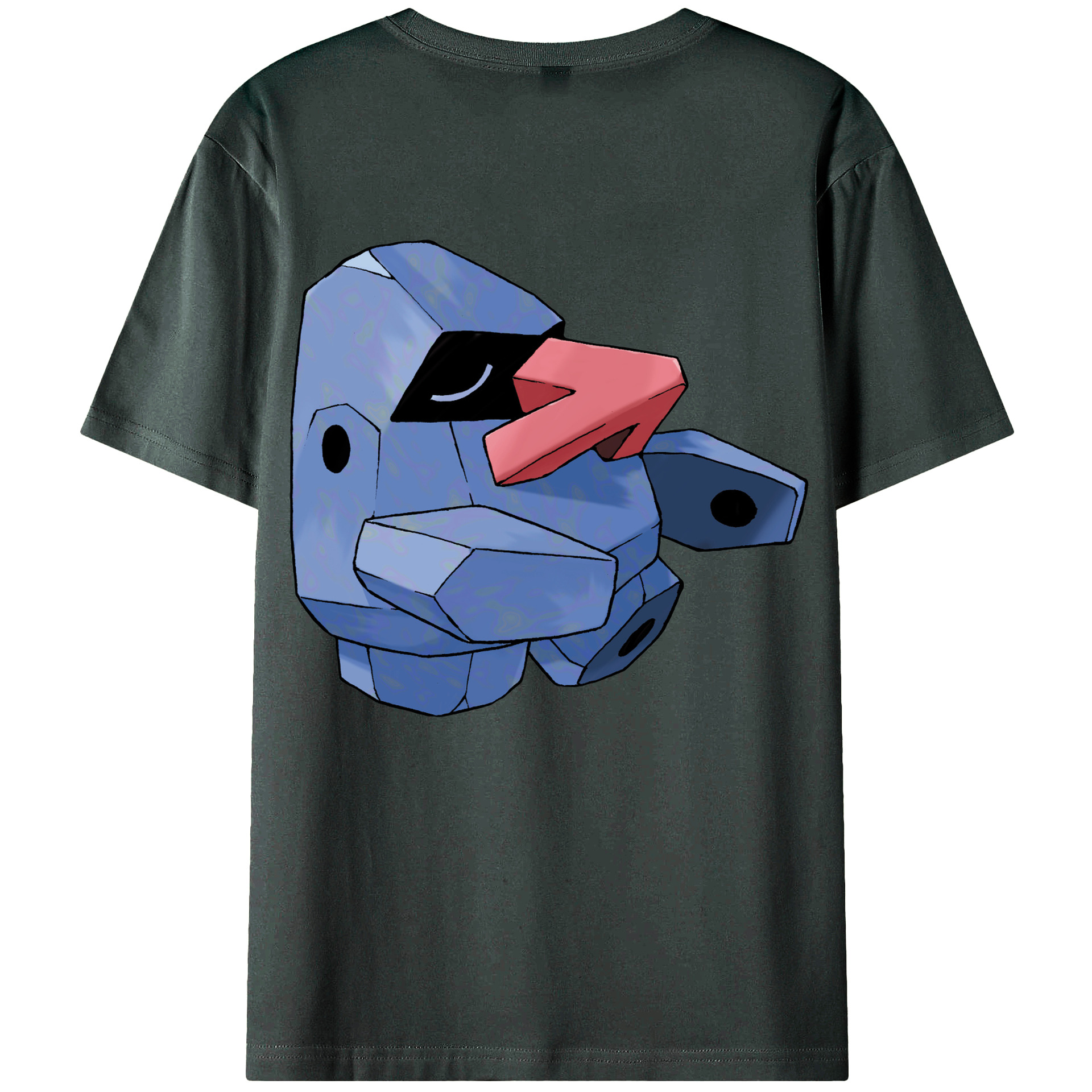 （画像用） ポケットモンスター Pokémon 綿100％ メンズ半袖Tシャツ（バックプリント） 通気性